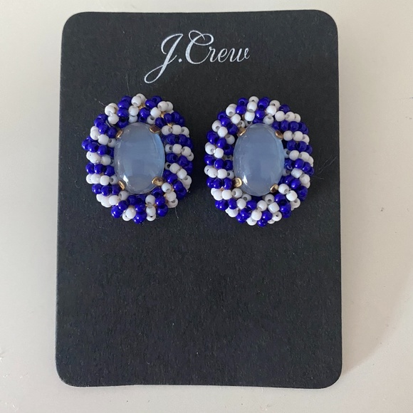 Nautical seedbead J.Crew earrings - Picture 1 of 2